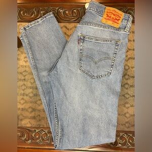 Vintage Levis Men’s 512 Jeans 34X 34 Slim Tapered Leg Light Wash Pre-Owned